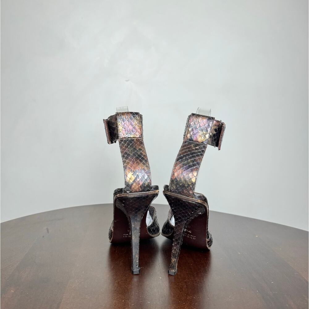 Gucci by Tom Ford Vintage Python Ankle Strap Heels - Size 7.5 - Picture 4 of 8